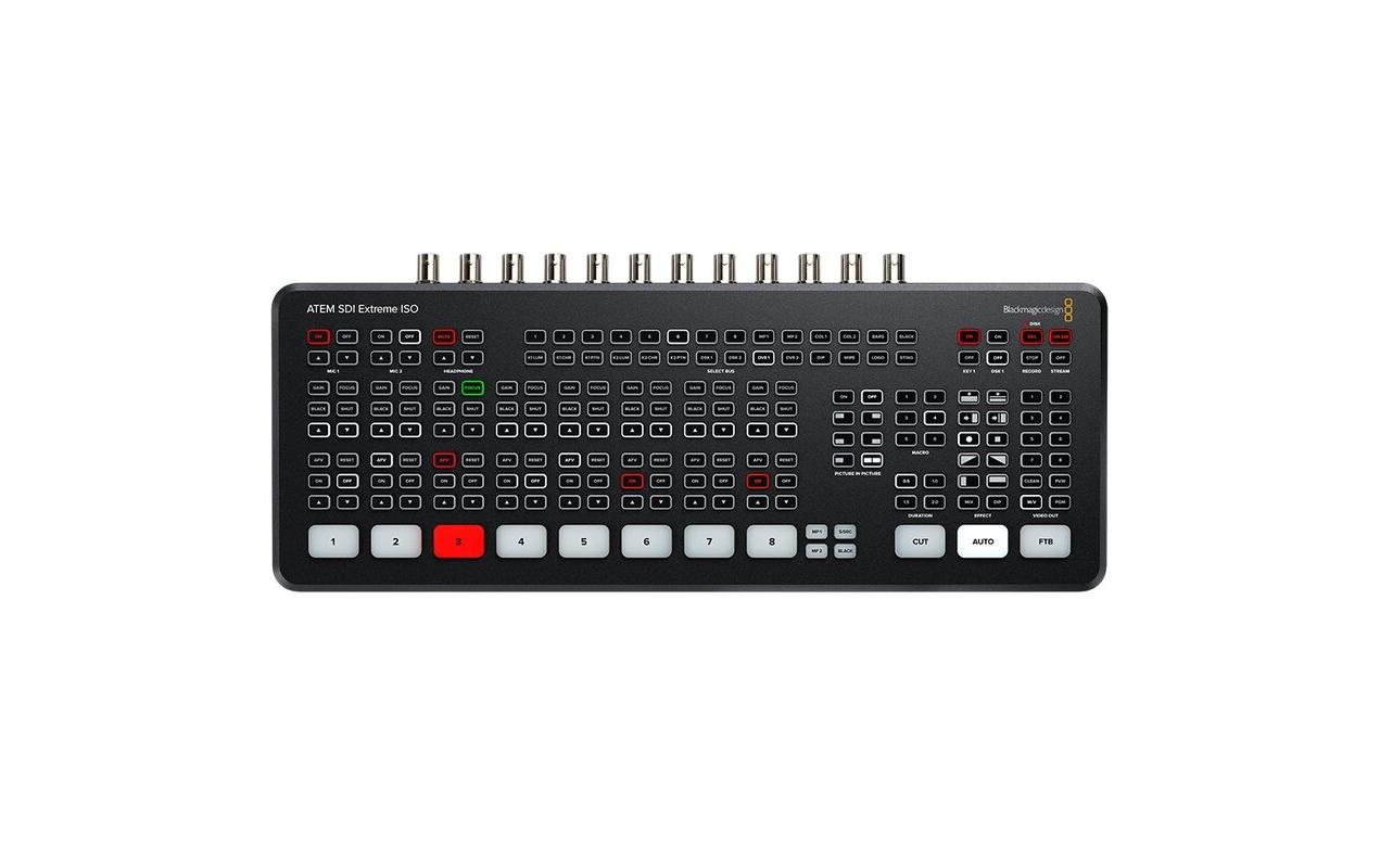 Blackmagic Design ATEM SDI Extreme ISO Live-Produktionsmischer Full HD Schwarz