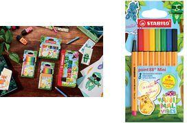 STABILO Fineliner point 88 Mini Animal Vibes, 8er Etui Strichstärke: 0,4 mm, metallgefasste Spitze, ventilierte - 1 Stück (688/8-07)