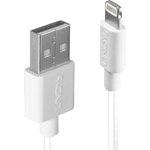 Lindy 2m USB Typ A an Lightning Kabel, weiß USB Typ A Stecker an Lightning-Stecker, Lade- und Sync-Kabel, für iPhone, iPad & iPod (31327)