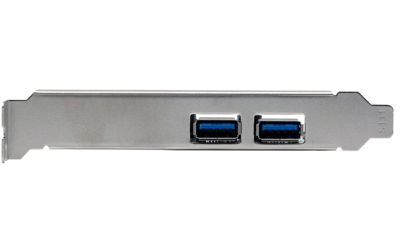 Exsys EX-11192 USB 3.2 Gen 1 PCIe Karte mit 2 Ports (Renesas)