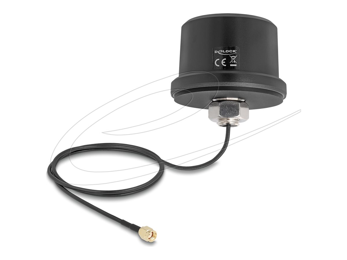 Delock 81468 WiFi 7 Antenne RP-SMA 3.5 dBi omnidirektional Schwarz