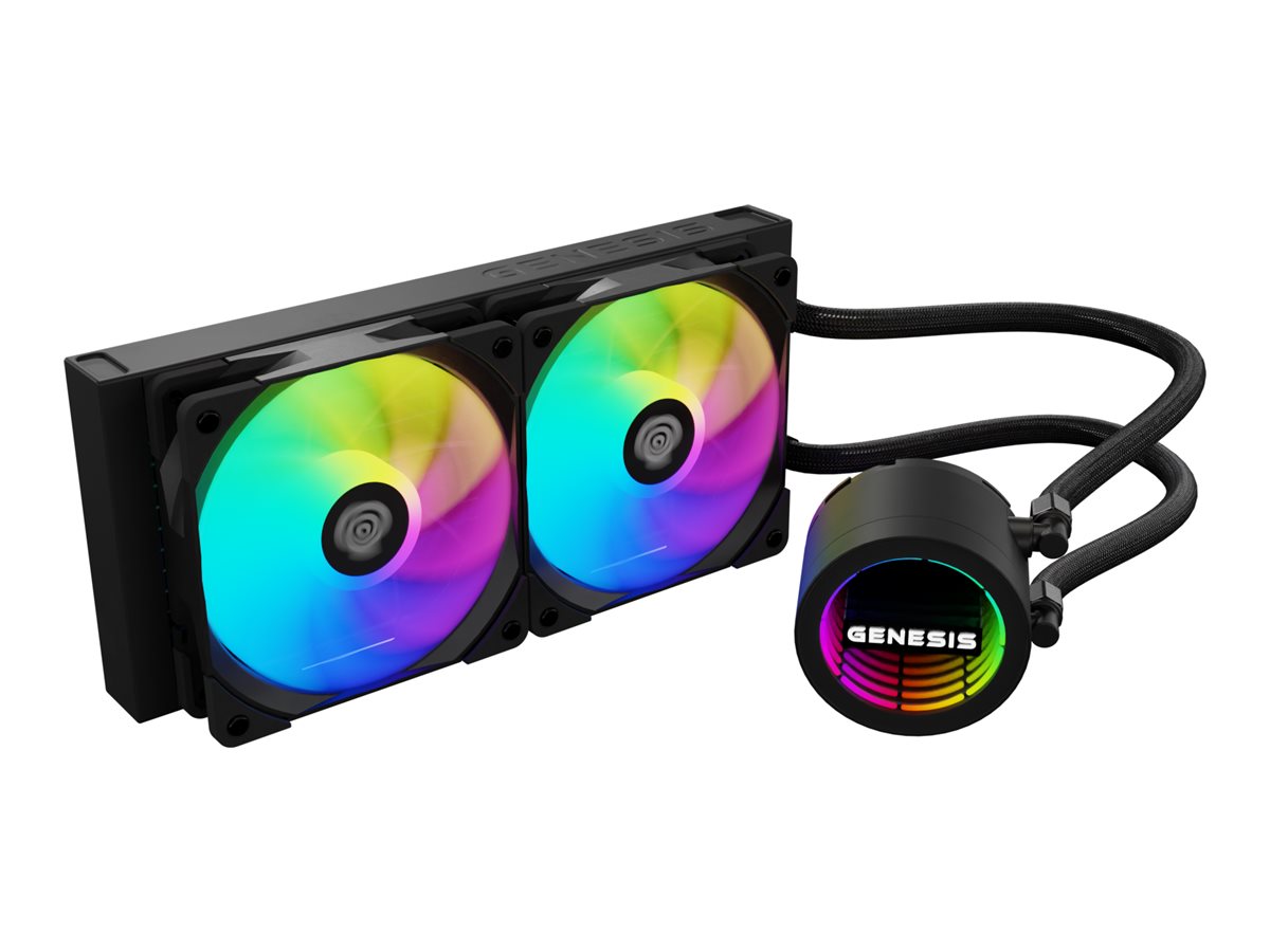 Genesis Hydria 240 ARGB Prozessor-Flüssigkeitskühlsystem Schwarz