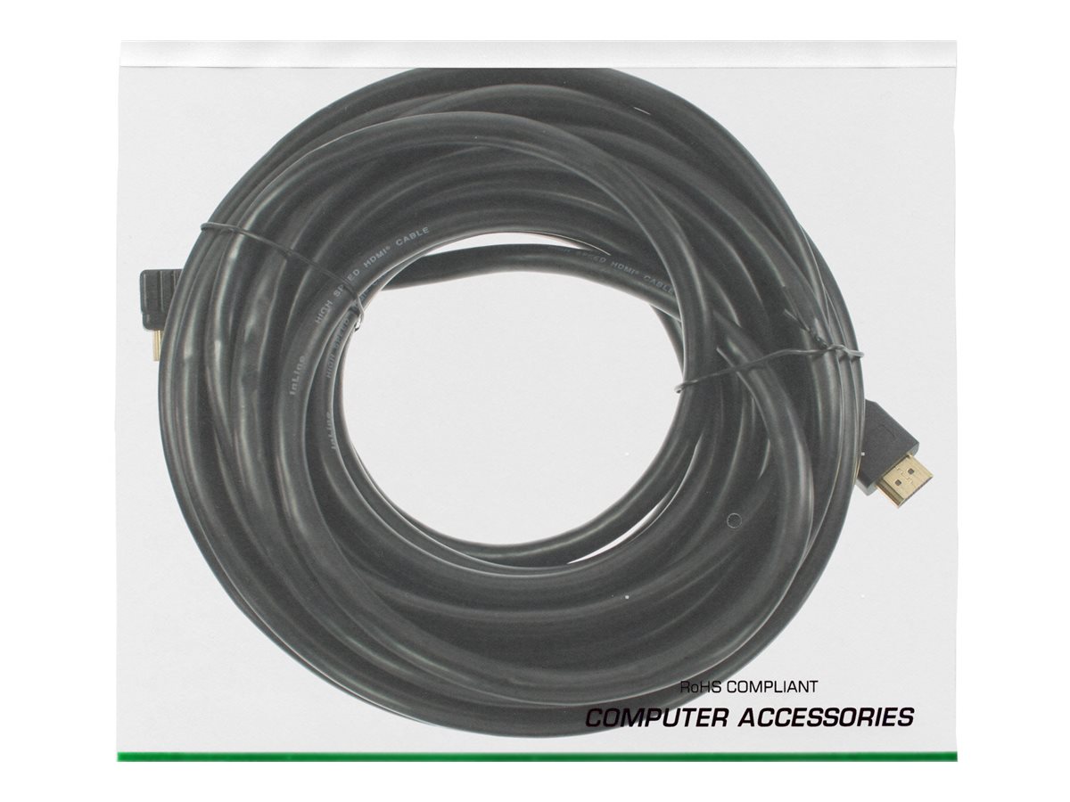 InLine Mini HDMI auf HDMI Kabel High Speed 1 m Schwarz