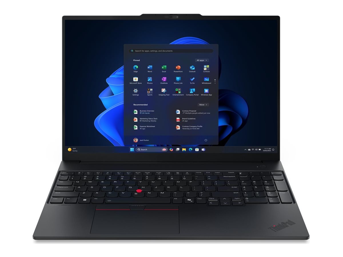 Lenovo ThinkPad E16 Gen 3 21SR 16" Intel Core Ultra 5 225U 16 GB RAM 512 GB SSD Schwarz