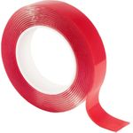 shiverpeaks Montage Klebeband, 2mm, Acryl, Schutzfolie rot, 5m (BS18-15002)