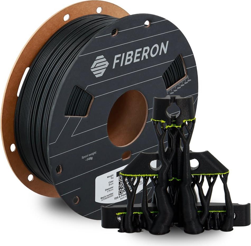 PET-GF15 1,75mm BLACK 0,5kg POLYMAKER FIBERON 3D FILAMENT (FL02001)