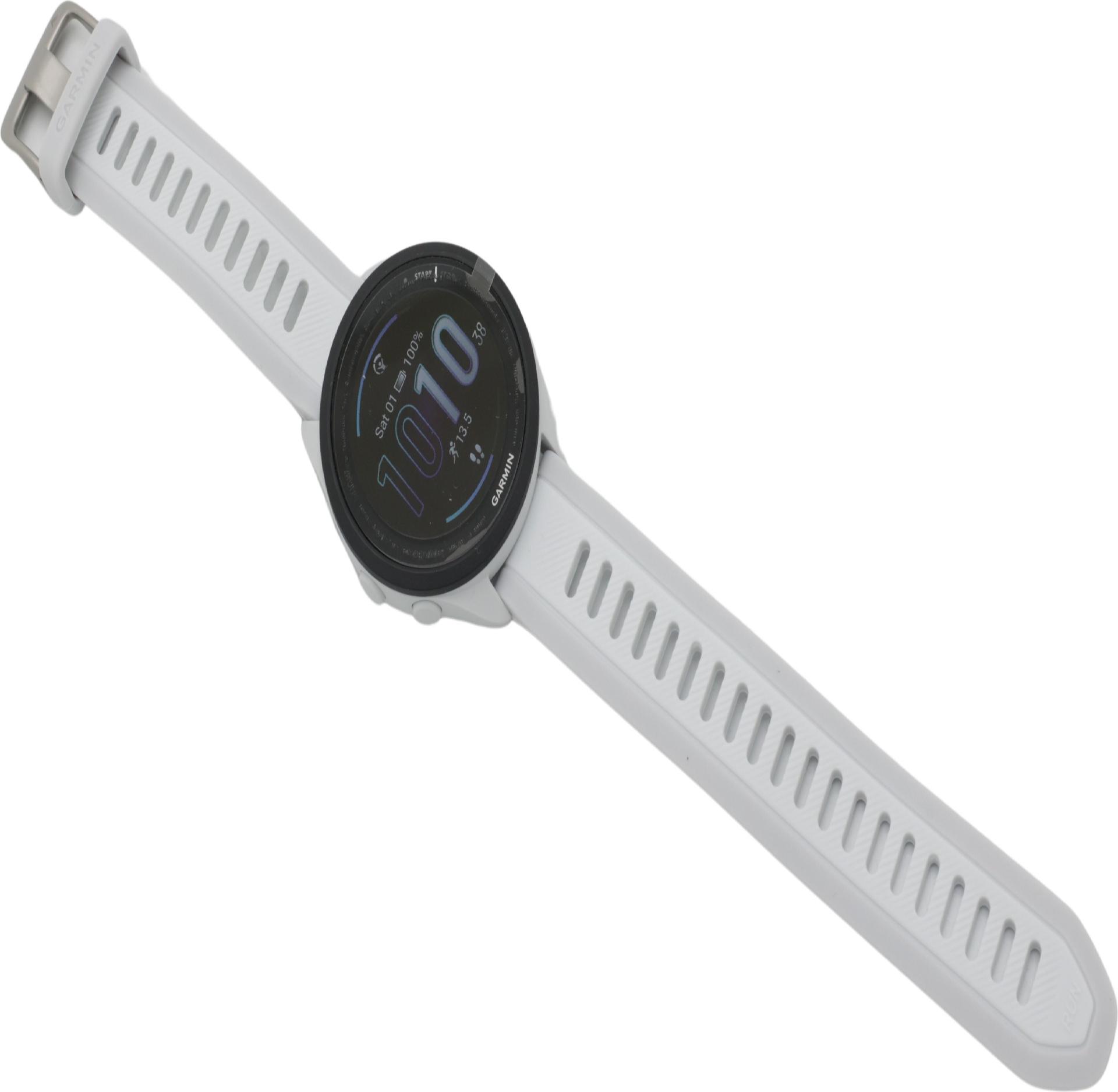 Garmin Forerunner 165 Music GPS Smartwatch 1,2" AMOLED 4 GB Nebelgrau/Whitestone