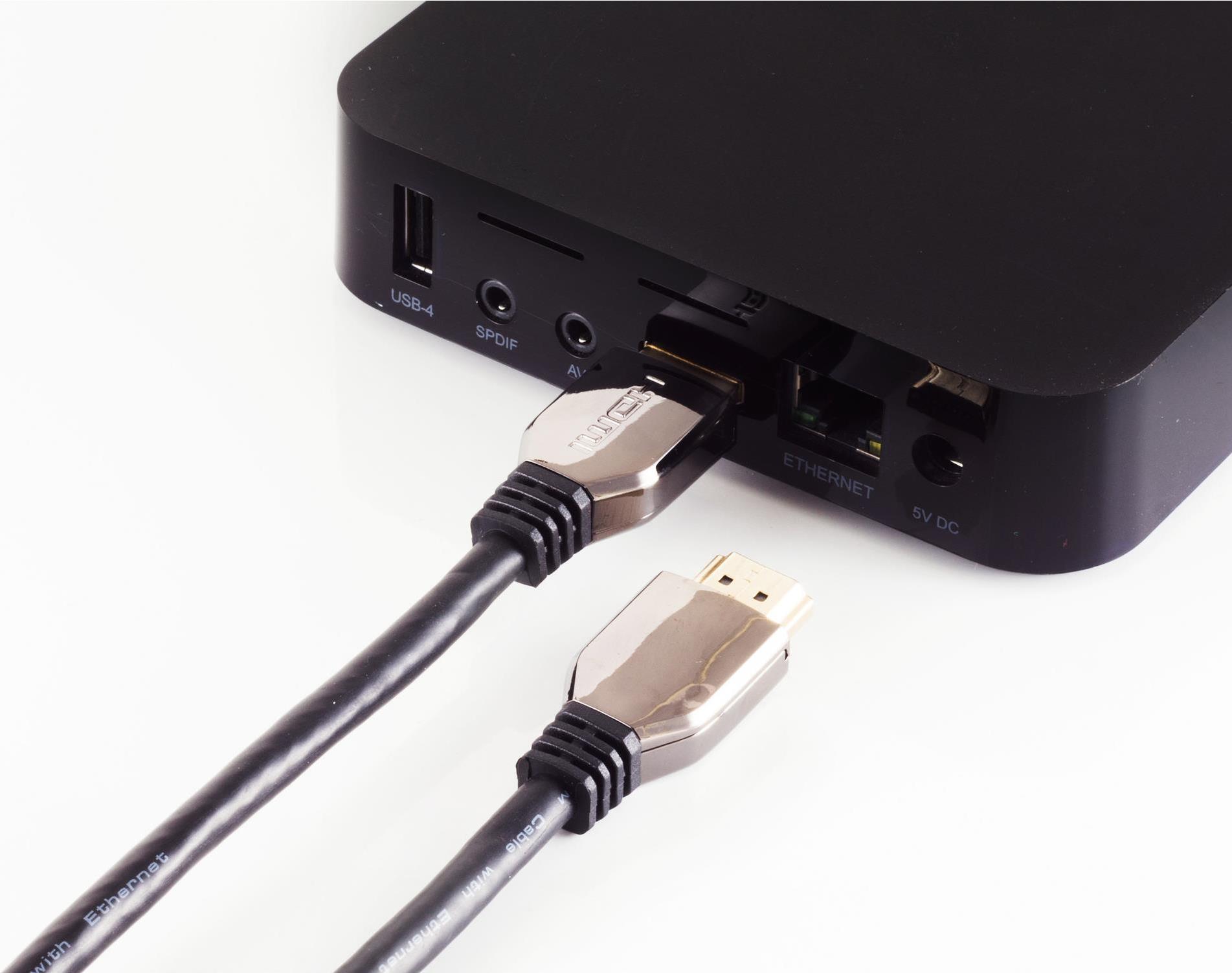 SHIVERPEAKS ShiverPeaks SHVP BS10-41015 - Ultra HDMI Kabel 10K Metall schwarz 0.5 m - Kabel - Digita
