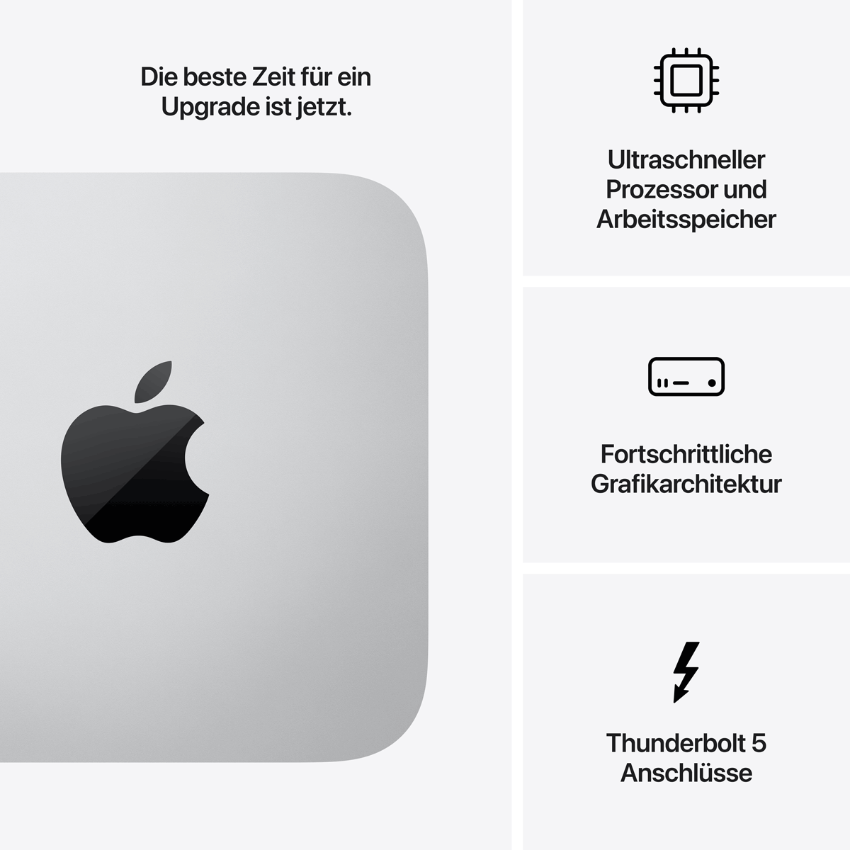 Apple Mac Studio: Apple M4 Max Chip mit 16‑core CPU, 40‑core GPU, 64GB, 1TB SSD