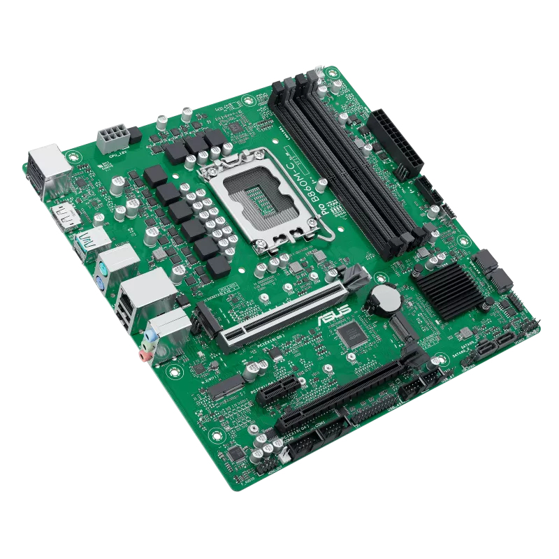 ASUS PRO B860M-C-CSM Motherboard Micro ATX LGA1851 Intel B860 Grün