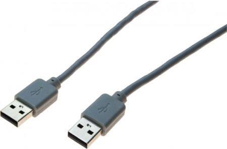 USB 2.0 Kabel, USB St. A / USB St. A, grau, 2,0 m Preisgünstiges USB-Kabel für Standardanwendungen (532503)