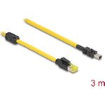 Delock Kabel RJ45 Stecker Cat.6 zu Mini I/O 8 Pin D-Form Typ 2 3 m (81252)