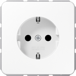 JUNG CD 1520 BF WW. Buchsen-Typ: CEE 7/3. Produktfarbe: Weiß. Ausgangsspannung: 250 V, Ausgangsstrom: 16 A (CD1520BFWW)