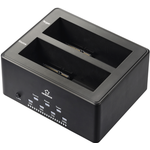 Renkforce RF-5576398 USB 3.2 Gen 1 (USB 3.0) SATA 2 Port Festplatten-Dockingstation 2.5 Zoll, 3.5 Zoll mit Clone-Funktion, mit Erase-Funktion (RF-5576398)