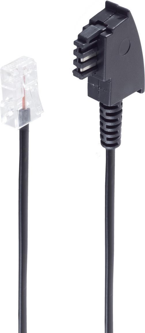 shiverpeaks ®-BASIC-S--TAE-F-Stecker auf RJ 45 Stecker, A-4, B-5, 1,0m (BS70002-1)