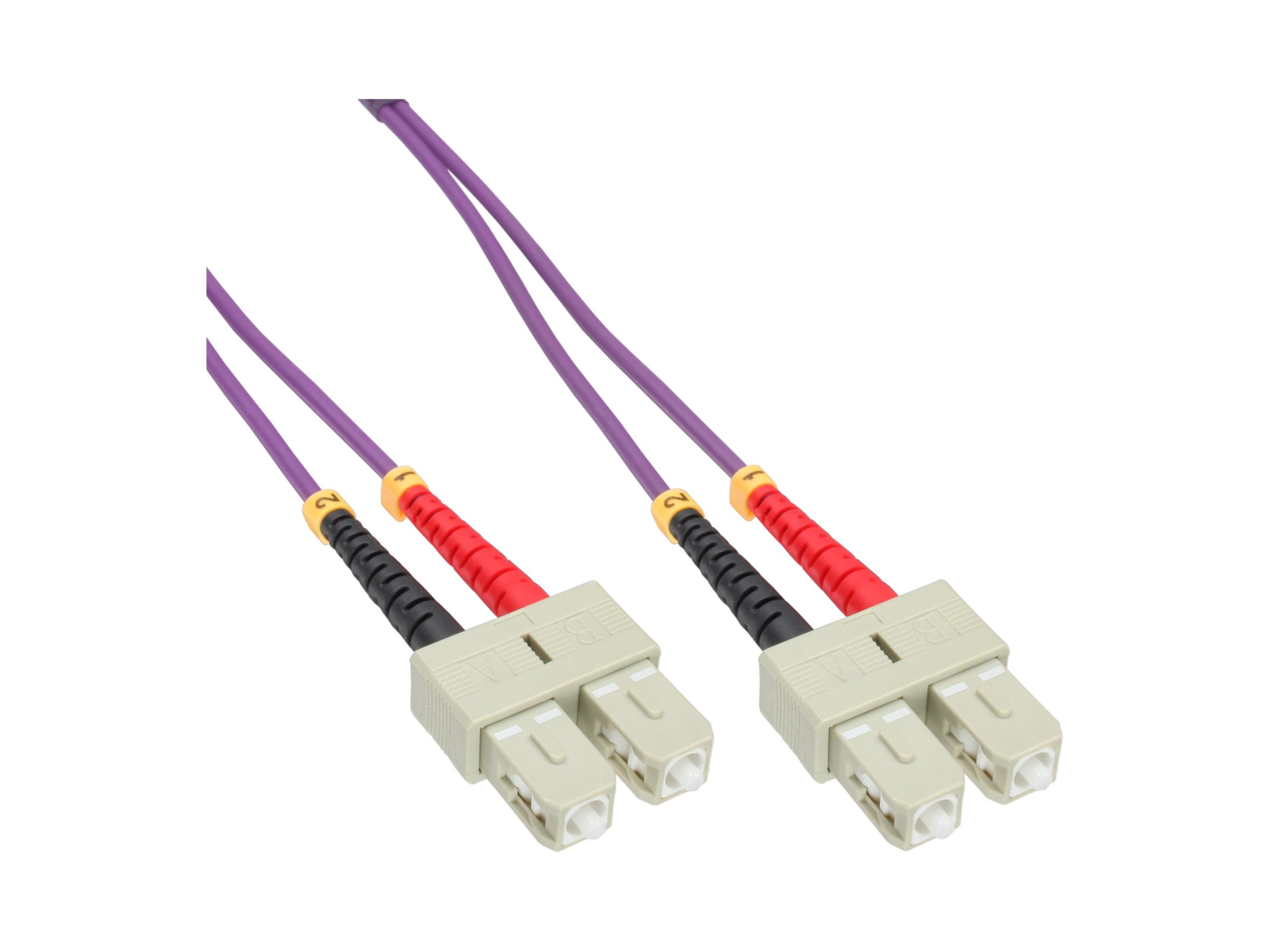 InLine Patch-Kabel SC multi-mode 15 m OM4 Violett