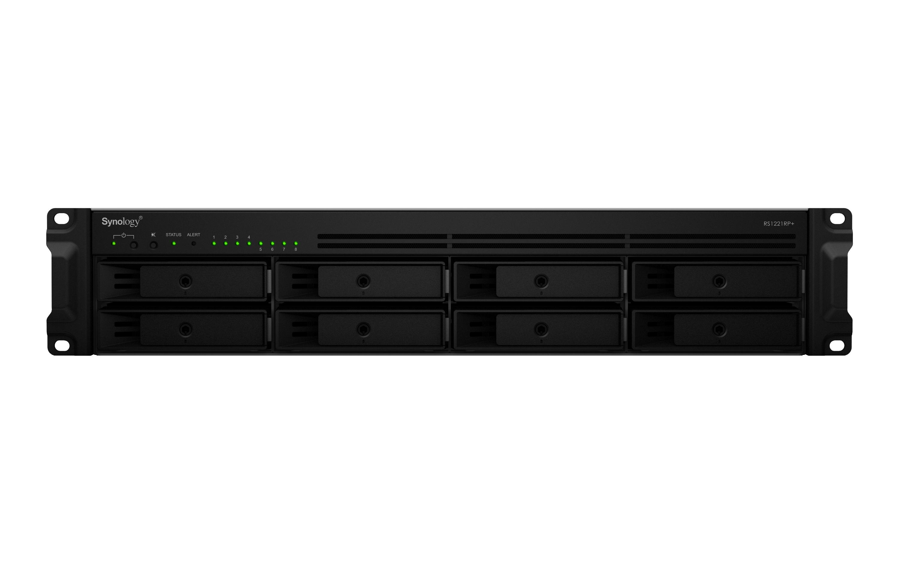 Synology RackStation RS1221RP+ NAS-Server 8 Schächte 2U 4 GB RAM Schwarz