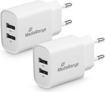 MediaRange MRMA114 Ladegerät für Mobilgeräte Weiß Indoor (MRMA114)