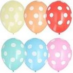 PAPSTAR Luftballons "Dots", farbig sortiert Durchmesser: 290 mm / Umfang: 900 mm, geeignet für die - 1 Stück (84525)