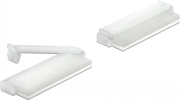 DeLOCK Kabelhalter Natural (Packung mit 10) (60181)