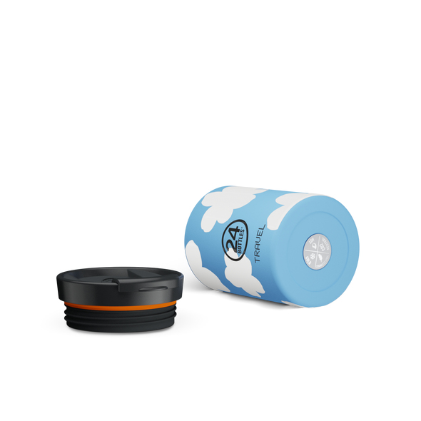 24Bottles Travel Tumbler Daydreaming 350 ml Blau, Weiß