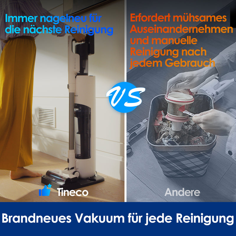 Tineco PURE ONE Station 5 Stabstaubsauger Kabellos Grau