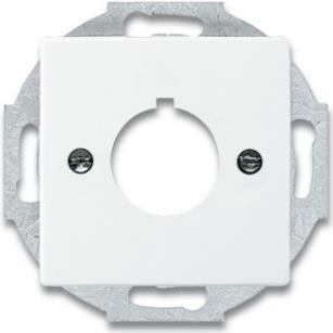 Busch-Jaeger 2533-84. Produktfarbe: Weiß, Material: Metall, Kunststoff, Markenkompatibilität: Busch-Jaeger. Breite: 63 mm, Höhe: 63 mm (2CKA001724A4256)