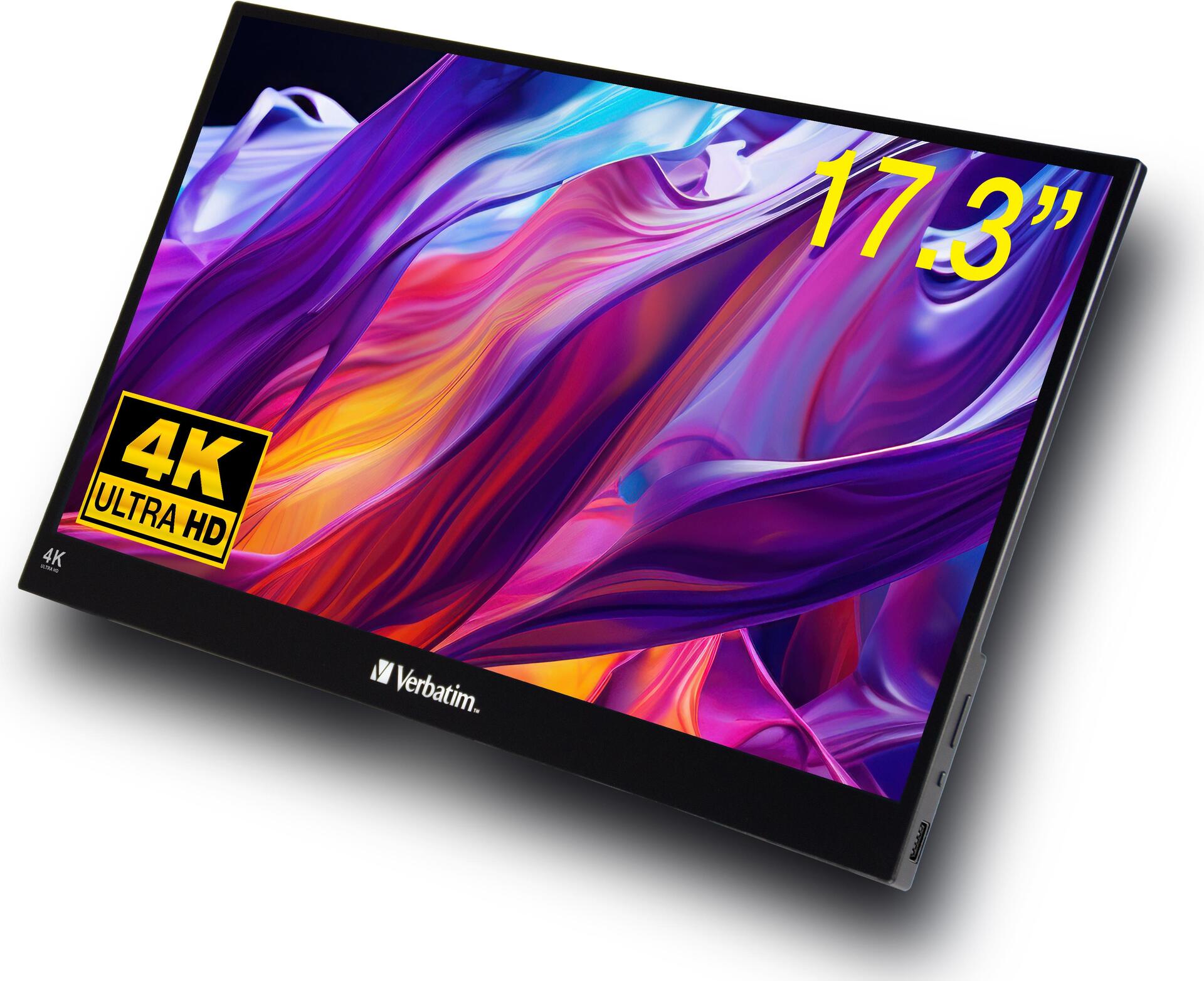 Verbatim 32239 Computerbildschirm 43,9 cm (17.3") 3840 x 2160 Pixel 4K Ultra HD LCD Touchscreen Schwarz (32239)