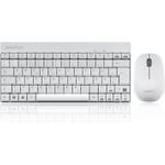 Kabelloses Mini Tastatur- und Maus Set, Perixx PERIDUO-712 DE W, weiß (PERIDUO-712 DE W)
