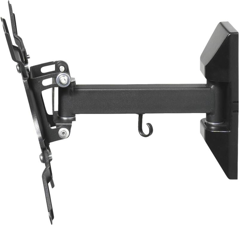 Vivanco Wandhalterung für Flachbildschirme bis 43" (109 cm), 25 kg, VESA 200 x 200 mm, neigbar und schwenkbar, Schwarz
