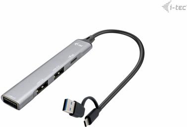 i-tec USB-C/USB-A Metal HUB 1x USB 3.0 + 3x USB 2.0 (CAHUBMETALMINI4)