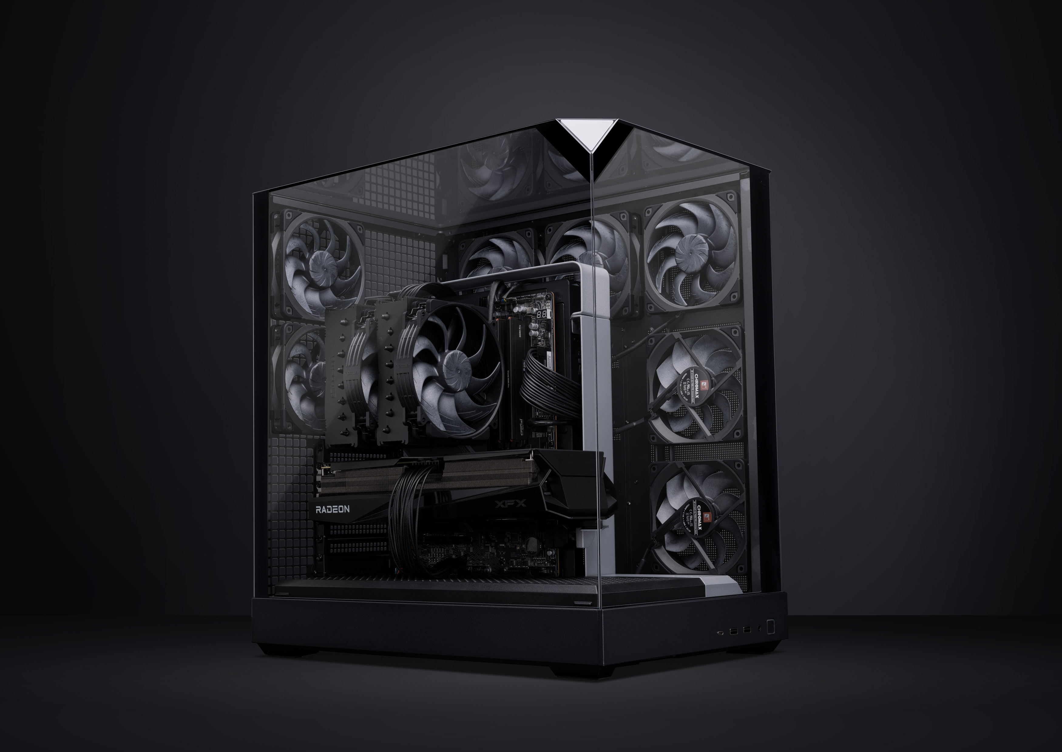 Noctua NF-A12x25 G2 PWM chromax.black Sx2-PP 120 mm Gehäuselüfter Schwarz