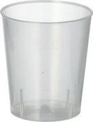 PAPSTAR Mehrweg-Schnapsglas PP, 2 cl, satiniert, 50er aus Polypropylen, Durchmesser: 37 mm, Höhe: 42 mm, - 1 Stück (89822)