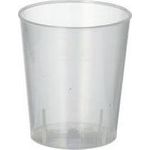 PAPSTAR Mehrweg-Schnapsglas PP, 2 cl, satiniert, 50er aus Polypropylen, Durchmesser: 37 mm, Höhe: 42 mm, - 1 Stück (89822)