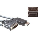 ACT Conversion cable DisplayPort male to DVI male 5,00 m. Length: 5 m Dp male - dvi male 5.00m (AK3998)
