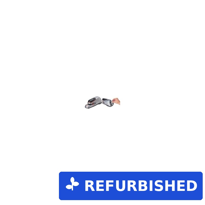 Rapid Elektrisches Heftgerät Optima 20E, weiß/grau/blau Heftleistung: 20 Blatt, Einlegetiefe: 42 mm, aus ABS/Metall, - 1 Stück (2102351) (geöffnet)