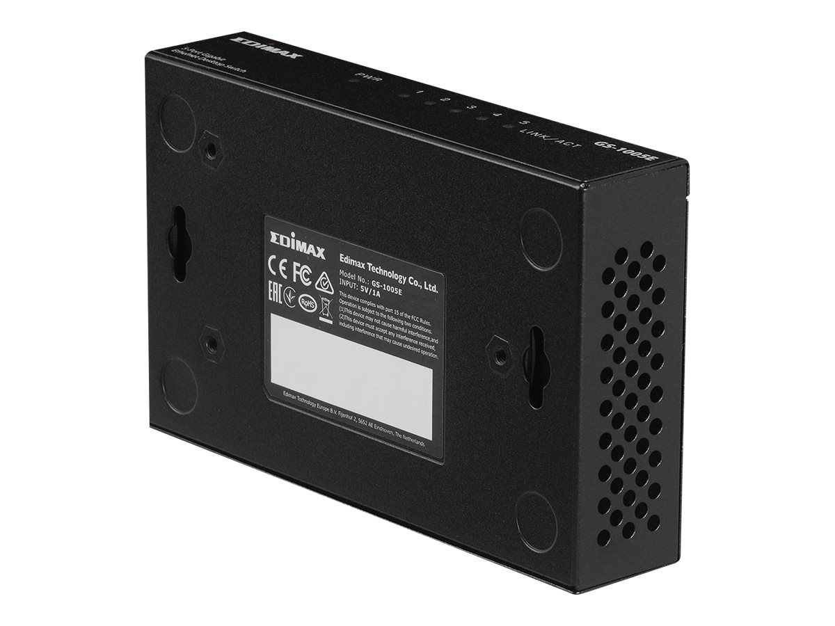 Edimax GS-1005E 5-Port Gigabit Ethernet Switch Unmanaged Schwarz