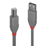 Lindy 1m USB 2.0 Typ A an B Kabel, Anthra Line, Grau USB Typ A Stecker an B Stecker, cool grey (36682)