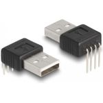 Delock USB-Adapter USB (M) gerade zu 4-polig gewinkelt (66951)