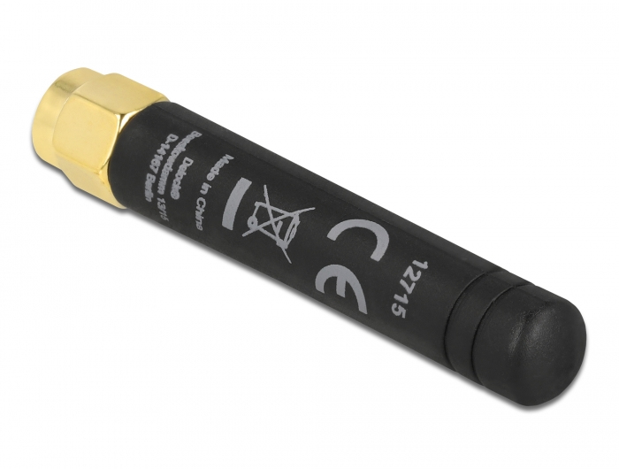 Delock LPWAN 868 MHz Antenne SMA 1,6 dBi Omnidirektional Schwarz