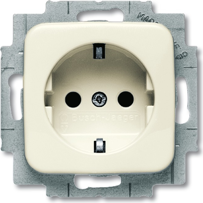 BUSCH-JAEGER Schuko Steckdose - 20EUCKS-212 Duro 2000 SI weiss 20EUCKS-212 (2013-0-4375)