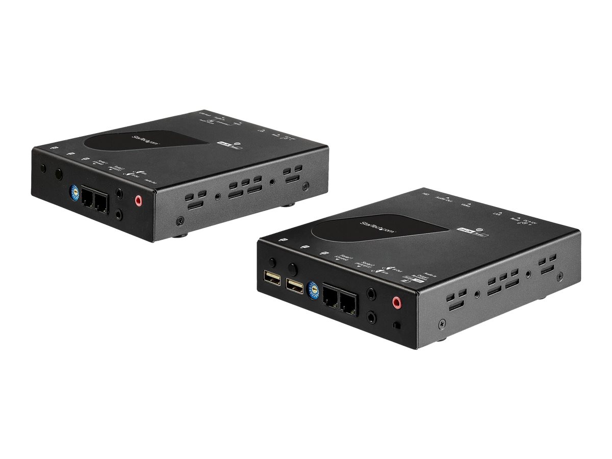 StarTech.com SV565HDIP 4K HDMI KVM-Extender über IP/CAT6, 4K 30 Hz, USB 2.0, Schwarz