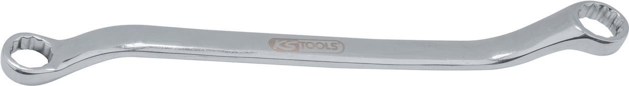 KS TOOLS Werkzeuge-Maschinen GmbH EDELSTAHL Doppel-Ringschlüssel, gekröpft, 10x12mm (964.1106)