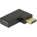 Delock USB-Adapter 24 pin USB-C (M) zu 24 pin USB-C (W) links abgewinkelt (65915)