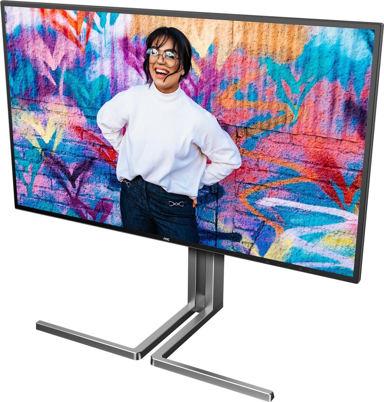 AOC U27U3CV Computerbildschirm 68,6 cm (27") 3840 x 2160 Pixel 4K Ultra HD LCD Schwarz [Energieklasse F] (U27U3CV)