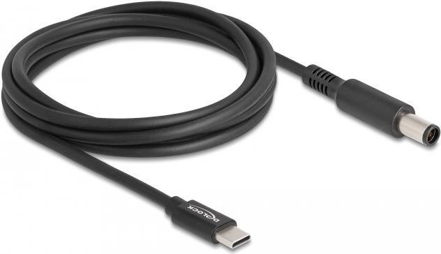Delock Stromkabel USB-C (M) zu Gleichstromstecker 7,4 x 5 mm (M) (87975)