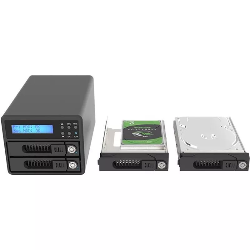 RaidSonic HDD Acc RAIDON 2x SATA 3,5"/2,5" zu 1x USB 3.1 (GR3680-BA31) (B-Ware)