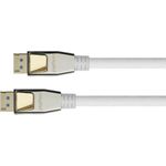 PREMIUM DisplayPort 2.0 Kabel, 54 Gbit/s, UHBR 13.5, 4K @240Hz / 8K @60Hz, Vollmetallstecker, Kupfer (DP20-PY020W)