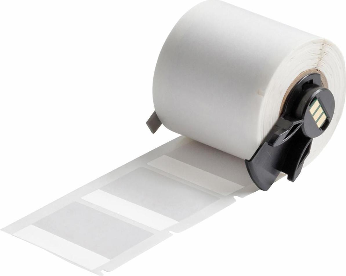 Brady, M6-88-427, Vinyl, selbstlaminierend, Weiß/Transparent, matt, 44.45 x 12.70(38.10) mm, für Kabeldurchmesser von 4.00 - 8.10 mm, permanent (250 E.) (173915)