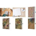 sigel Notizbuch Jolie Pure "Feathers", DIN A5, liniert 152 x 203 mm, 100 g/qm weißes Papier, Hardcover-Einband: - 1 Stück (JN859)